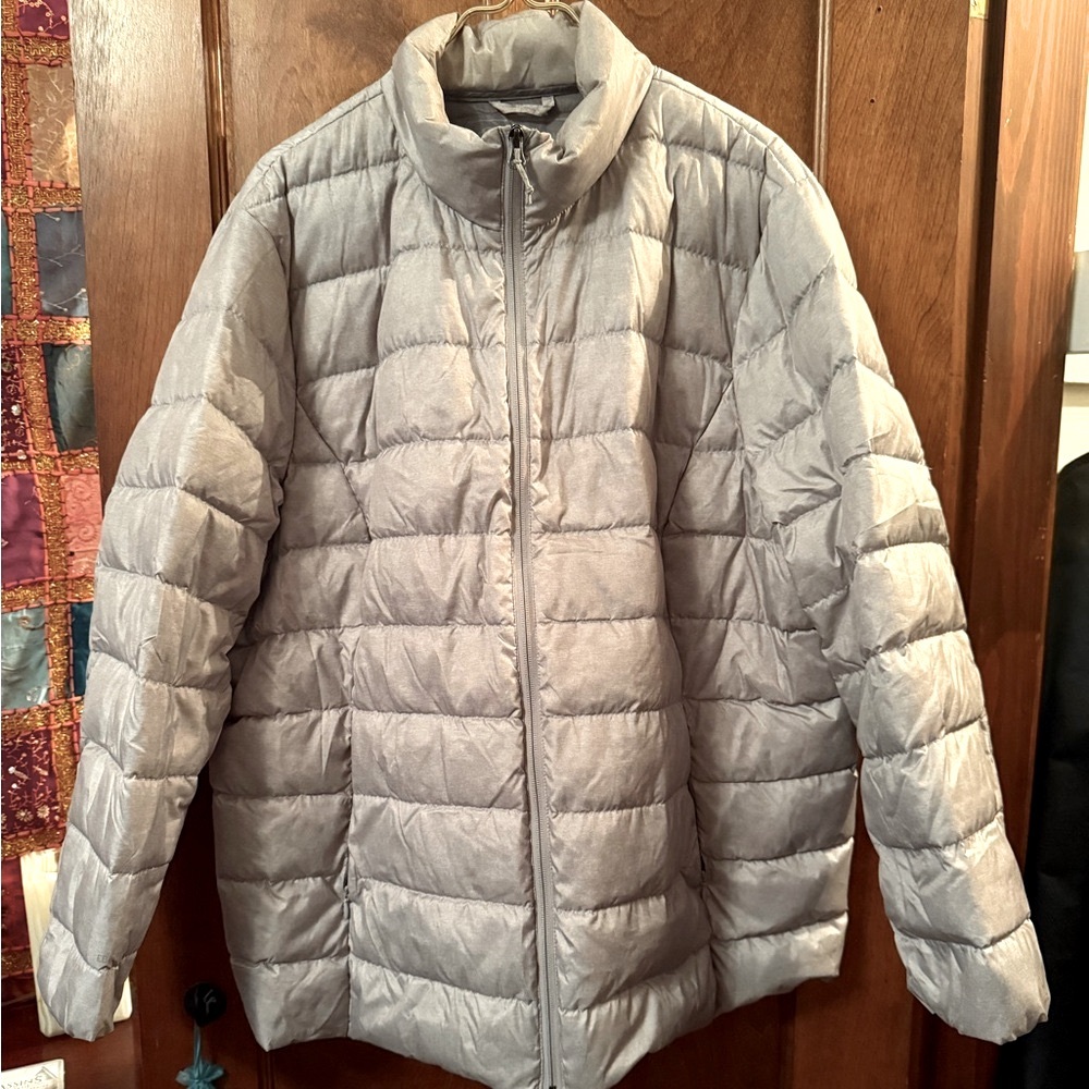 Eddie Bauer Women's Silver Lightweight Puffer Jacket 3X